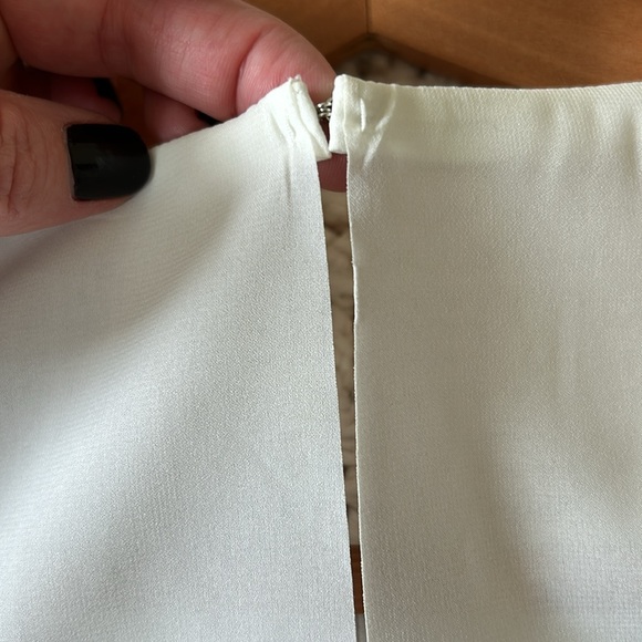 COS white leather front top size 8 - Picture 6 of 6